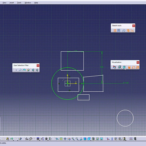 Curso de sketcher con CATIAV5